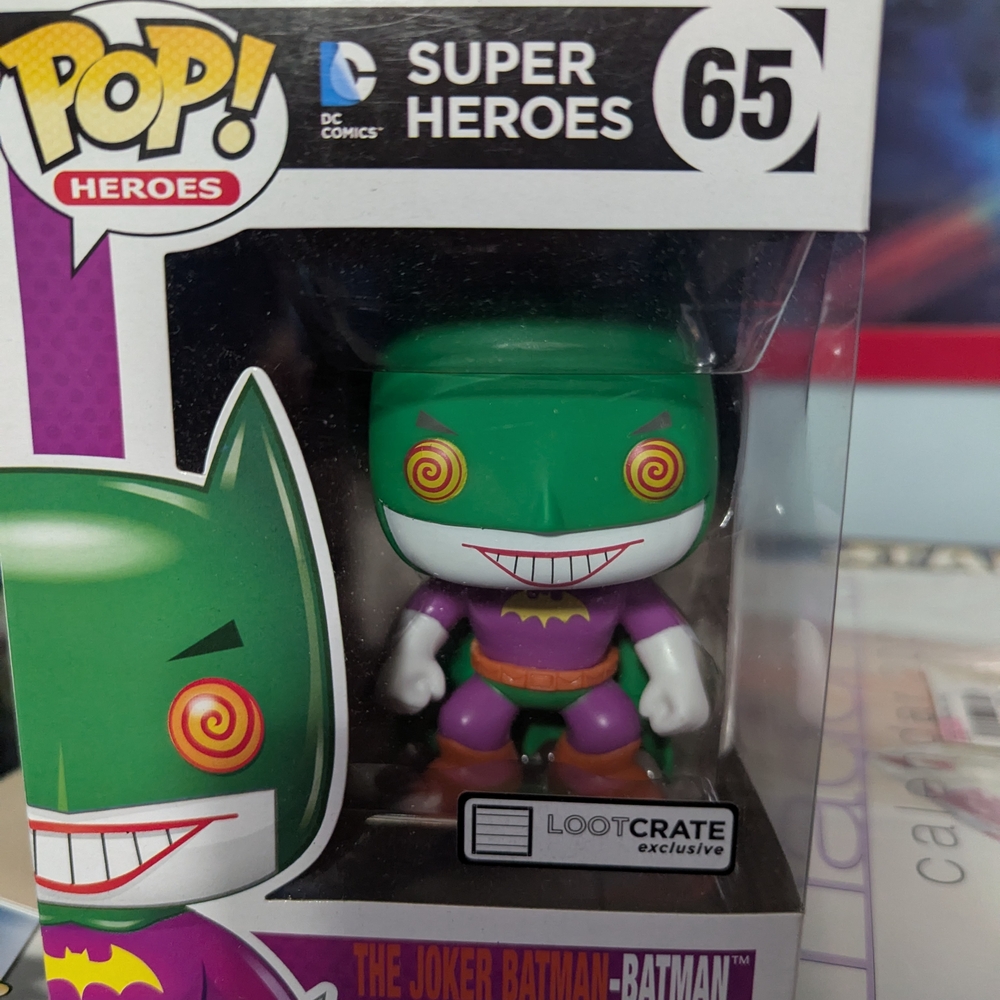 DC Comics Pop! Heroes Joker Batman Figure in Green and Purple